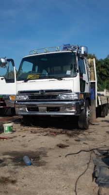 หัวเก๋งรถ10ล้อ HINO ไฮเทค มีเบาะพวงมาลัยครบ ไม่ต้องทำสี
