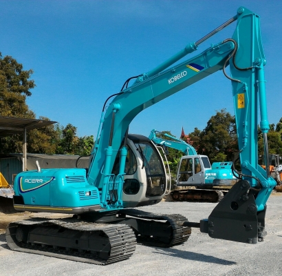 คุ้มสุดๆ Kobelco SK120-2 มาคไฟ้ พร้อมหัวกระแทก แทรค 70ซม. เก่าญี่ปุ่น โทร.090-986-2521 อ๊อบ