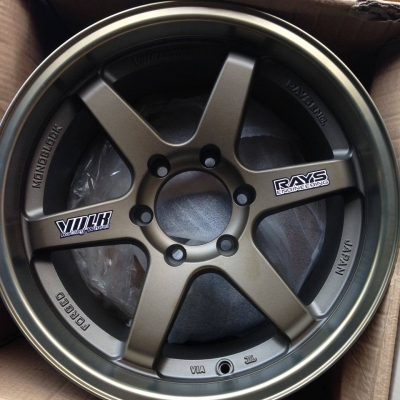 ล้อแม็ก ใหม่ TE 37 ก้านตรง ขอบ 18 กว้าง 9.5-10.5 ปั๊มครบเหมือนแท้ ชุด 14500