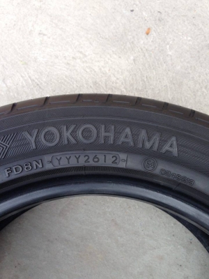 ยาง YOKOHAMA 195 - 55 -15 made in japan ปี 12 2 เส้น สภาพสวยๆไม่บวมดอกยางเหลือเยอะวิ่งใด้อีกนานค่ะ