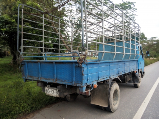 ขายรถบรรทุก 6 ล้อกระบะรั้ว MITSUBISHI 100 แรงม้า กระบะยาว 4.50 เมตร ราคา 180000