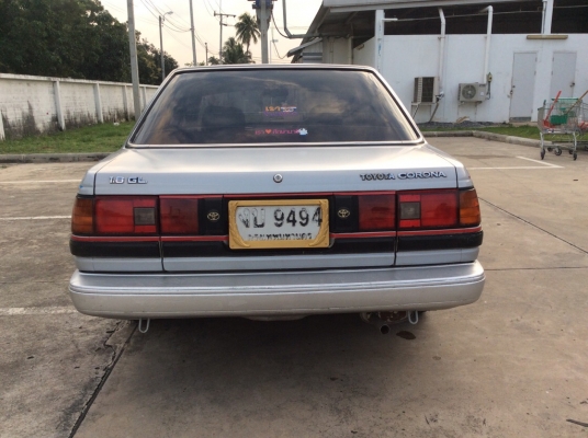 ขายเลขทะเบียนสวยแถมรถ โตโยต้า โคโรน่า ST150 ปี87 เครื่อง 1.8 เกียร์ธรรมดา ติดแก๊สLPG เพาเวอร์ กระจกไฟฟ้า เซ็นทรัลล๊อก ภายในสวยๆเดิมๆแอร์เย็น วิทยุCD ตัวถังเดิมๆไม่มีชนสีเงาไม่ผุ รถขับดีครับ พร้อมใช้งาน ขายพร้อมเลขทะเบียนสวย (งบ 9494 )