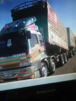 ขายรถบรรทุก 24 ล้อพ่วงแม่ลูกดัมพ์ ISUZU DECA 320 แรงม้าปี 2549 ลูกพ่วง 3 เพลา ราคา 2100000