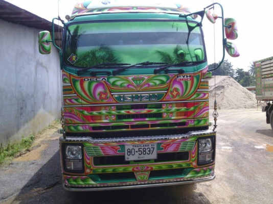 ขายดาวน์รถบรรทุก 24 ล้อพ่วงแม่ลูกดัมพ์ ISUZU DECA 360 แรงม้า ลูกพ่วง 3 เพลา ขายดาวน์ 400000