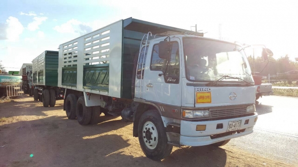 ขายรถพ่วง แม่-ลูกไม่ดั้ม HINO FM1J คัสซีสวยตลอดเส้น เครื่อง JO8C 210 แรงม้า เกียร์เดิม ยางเต็ม เอกสารเล่มทะเบียนพร้อมโอน