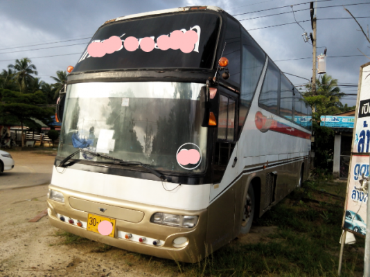 ขายรถบัสแอร์ป้าย 30 HINO 38 ที่นั่ง ยาว 12 เมตร เครื่องฮีโน่ 8 สูบ ช่วงล่างถุงลมเขาควาย ยาง 1000 ราคา 280000