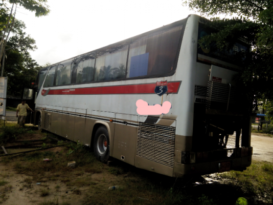 ขายรถบัสแอร์ป้าย 30 HINO 38 ที่นั่ง ยาว 12 เมตร เครื่องฮีโน่ 8 สูบ ช่วงล่างถุงลมเขาควาย ยาง 1000 ราคา 280000
