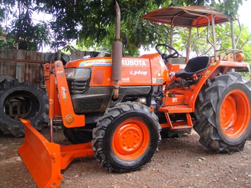 คูโบต้า L3408 4 WD พร้อมใบมีด..เครื่องดี เกียร์ดี พวงมาลัยเพาเวอร์