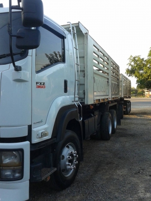 ขายรถสิบล้อ Isuzu deca FXZ360 ปี55 ดั้มสามมิตรพ่วงแม่ลูก