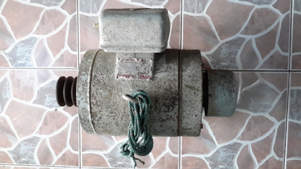 กว้านสลิงขึ้นปูนตัวใหญ่เหล็กหนา มอเตอร์มิตชู 3 แรง