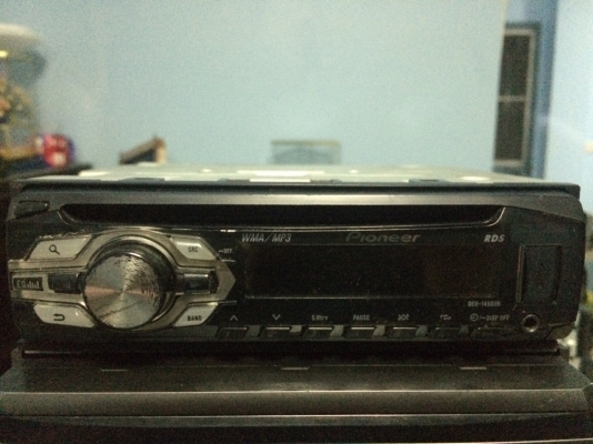 Pioneer DEH-1450UB USB IPOD MP3-RW CD-RW FMคลื่นไทย AUX ปรีเอ้า1ชุด มือ2
