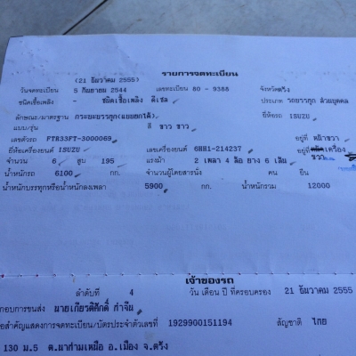 ขายรถหกล้อดั้ม ISUZU-195