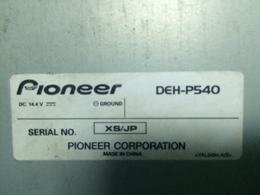 Pioneer DEH-P540 USB IPOD MP3-RW CD-RW AUX ปรีเอ้า1ชุด คุมกล่องCD สภาพสวย มือ2 ญี่ปุ่น Pioneer DEH-P540 USB IPOD MP3-RW CD-RW AUX ปรีเอ้า1ชุด คุมกล่องCD สภาพสวย มือ2 ญี่ปุ่น
