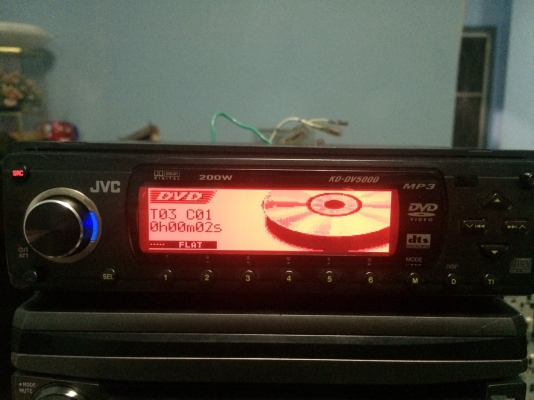 JVC KD-DV5000 24Bit รุ่นใหญ่ DVD VCD MP3 CD ปรีเอ้า2ชุด ช่องDIGITAL OUT 1ช่อง กราฟฟิกหน้าจอ คุมกล่องCD มือ2 ญี่ปุ่น