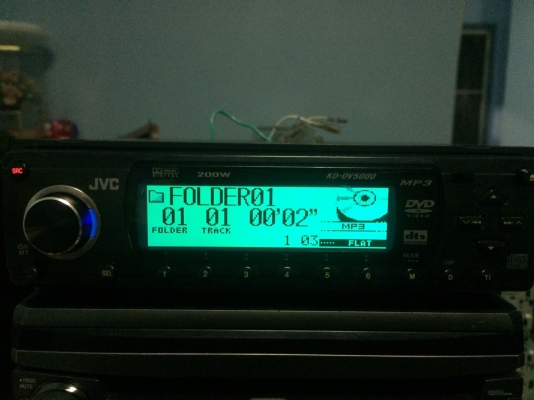 JVC KD-DV5000 24Bit รุ่นใหญ่ DVD VCD MP3 CD ปรีเอ้า2ชุด ช่องDIGITAL OUT 1ช่อง กราฟฟิกหน้าจอ คุมกล่องCD มือ2 ญี่ปุ่น