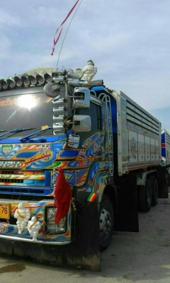 ขายรถบรรทุก 22 ล้อพ่วงแม่ลูกดัมพ์ ISUZU DECA 360 แรงม้าปี 2556 ลูกพ่วง 3 เพลา ราคา 2850000