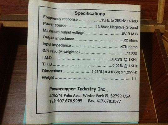 ขายตัวบูธสันญานใหเแรงขึ้น Poweramper ของให้เก่าเก็บ คุ่มือครบ กล่องไม้ USA. แท้ 1500.-/0958203701 ขายตัวบูธสันญานใหเแรงขึ้น Poweramper ของให้เก่าเก็บ คุ่มือครบ กล่องไม้ USA. แท้ 1500.-/0958203701