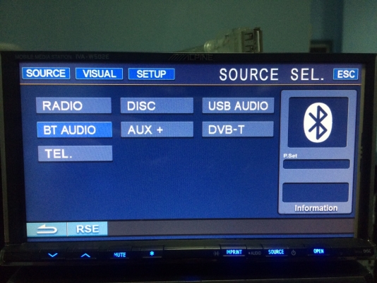 Alpine IVA-W502E รุ่นใหญ่ 24BIT USB lPOD DVD-RW MP3-RW CD-RW AUX ปรีเอ้า3ชุด ช่องOptical 1ช่อง พร้อมรีโมท มือ2