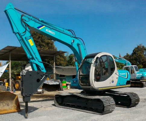 Kobelco SK120-2 พร้อมหัวกระแทกและปุ้งกี๋ นำเข้าจากญี่ปุ่น โทร.090-986-2521 อ๊อบ