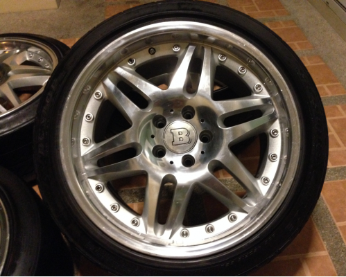 ล้อ BRABUS Block 6 ขอบ18 5รู112 หน้า 8.5 นิ้ว ET+35  สภาพดี ไม่มีซ่อม