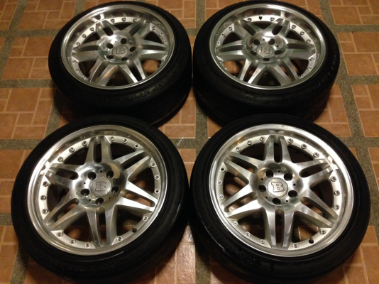 ล้อ BRABUS Block 6 ขอบ18 5รู112 หน้า 8.5 นิ้ว ET+35  สภาพดี ไม่มีซ่อม