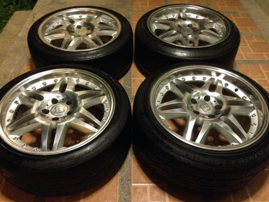 ล้อ BRABUS Block 6 ขอบ18 5รู112 หน้า 8.5 นิ้ว ET+35  สภาพดี ไม่มีซ่อม