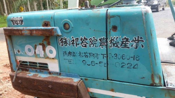 ขายรถแบคโฮ KUBOTA 40-6 รถเก่านอก เอกสารอินวอย แทรคยาง ราคา 270000