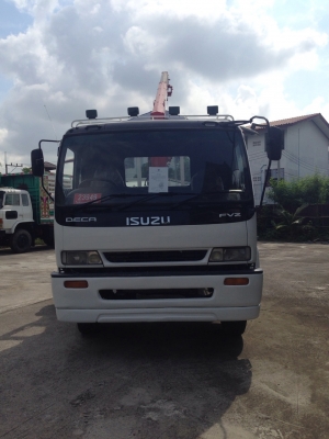 6 ล้อกะบะคอกเตี้ยติดเครน 3.3 ตัน 3 ปลอก ISUZU รุ่น เดก้า เครื่องยนต์ 195