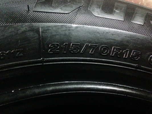 ยาง 215 70 15 1เส้น BRIDGESTONE DURAVIS R611