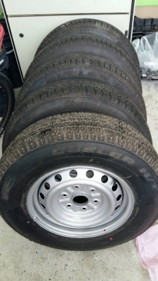 ขายยางกับล้อกะทะ Triton หัวเดียว 4x4 ถอดป้ายแดง