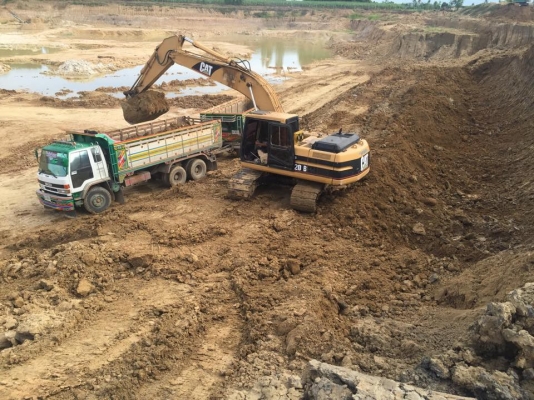 รถฝากขาย CAT 320V2 เก่าใน ตักดินอยู่บ้านโป่ง ราชบุรี