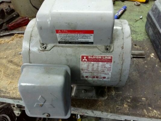 มอเตอร์ mitsubishi 1HP 220v.  สภาพใหม่ครับ