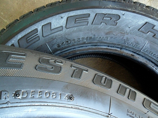 ยางกระบะสูง17 บริดสโตน245-65-R17ลงพื้นปลายปี14(4เส้น 5,900)