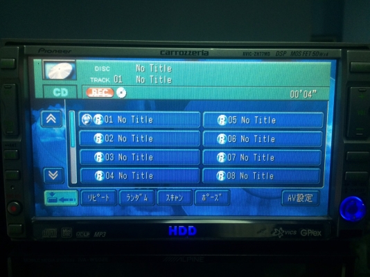Pioneer AVIC-ZH77MD จอ6.5นิ้ว ทัชสกรีน HDD30GB MP3-RW CD-RW MD-RW AUX ระบบCDลงHDD พร้อมสายAUX กล้องมองหลัง VEDIO IN ต่อกล่องทีวีดิจตอลได้ Made in Japan มือ2 ญี่ปุ่น
