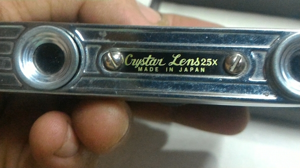 กล้องส่องทางไกล CRYSTAR  LENS จากญี่ปุ่นแบบพับเก็บเลนส์ได้ กดปุ่มก้อจะก้างออก