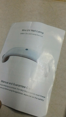 Mini  UV  Nail  Lamp ใช้สำหรับการเคลื่อบเล็บ มีอุปกรณ์หม้อแปลงพร้อม