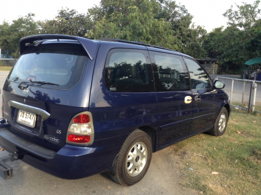 2001 Kia 2.4 คานิวัล เครื่องเดิม auto แก็สหัวฉีด ขับดี 140000