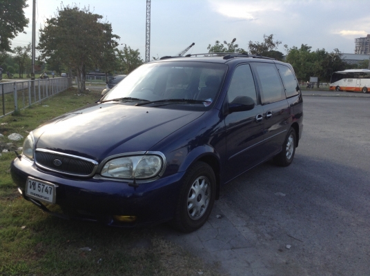 2001 Kia 2.4 คานิวัล เครื่องเดิม auto แก็สหัวฉีด ขับดี 140000