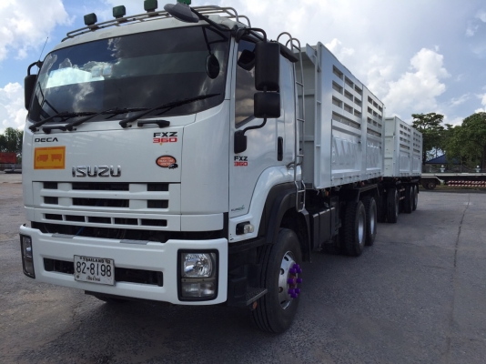 อีซูซุ 360 แรง ปี 53 ดั๊มแม่ลูก กระบะสามมิตร 3 เพลา