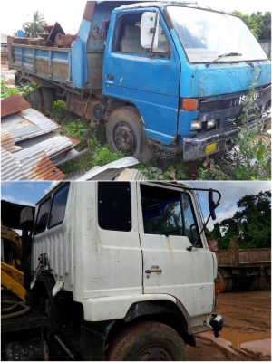 ขายรถน้ำHINO สองเพลา725 กับหกล้อISUZU110ดั้ม