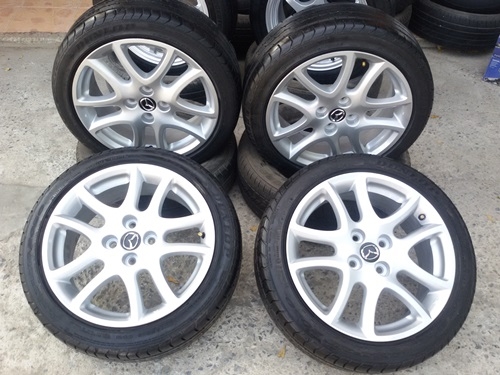 ขายล้อแม็กซ์ Mazda 2 TOP 16 ยาง195/45/16 ปี 12 4 ล้อ