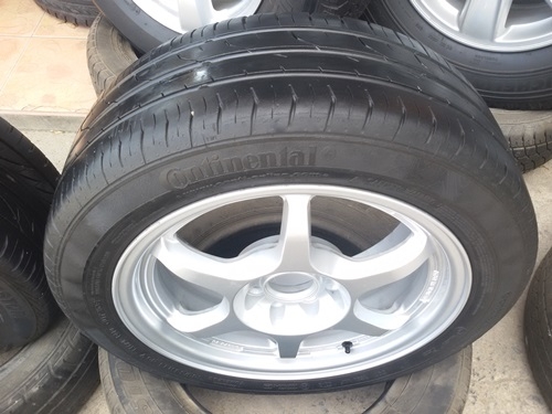 ขายล้อ P1 ขอบ15หน้า6.5 4รู100/114 ยาง185/55/15 4 ล้อ ขายล้อ P1 ขอบ15หน้า6.5 4รู100/114 ยาง185/55/15 4 ล้อ