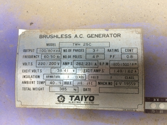 AIRMAN SDG100S ปี 1998 นำเข้าตรงจากญี่ปุ่น ถึงไทยแล้ว ขายถูกครับ