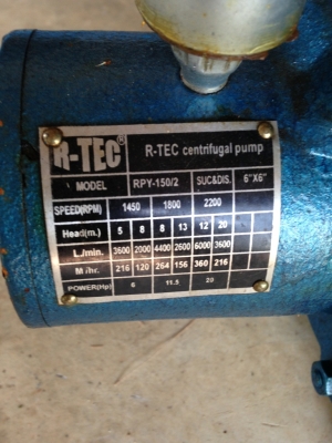 ขายปั๊มน้ำ 6" นิ้ว ขายปั๊มน้ำ 6" นิ้ว