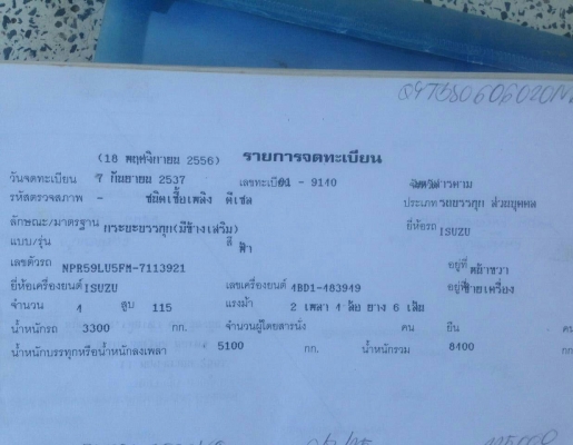 หกล้อ อีซูชุ NPR59LU5 FM 115 สั่งลุยแท้ รุ่นยอดนิยม สภาพดีสวยบางเดิม พร้อมใข้งาน ทะเบียนพร้อมโอน หกล้อ อีซูชุ NPR59LU5 FM 115 สั่งลุยแท้ รุ่นยอดนิยม สภาพดีสวยบางเดิม พร้อมใข้งาน ทะเบียนพร้อมโอน