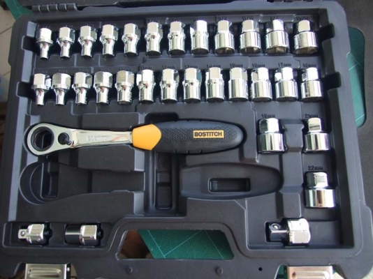 ชุดเครื่องมือ Pass-Thru Socket set ของ BOSTITCH (Made in Taiwan)