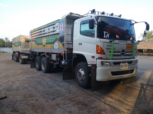 ขายรถสิบล้อดั้มพ่วงแม่=ลูก HINO 344 ปี 54 ลูก 3 คานปี 57เครื่องดี หัวบาง ยางดีคัชซีสวยราคา 2,100,000 090-772-3710 090-772-3708 ขายรถสิบล้อดั้มพ่วงแม่=ลูก HINO 344 ปี 54 ลูก 3 คานปี 57เครื่องดี หัวบาง ยางดีคัชซีสวยราคา 2,100,000 090-772-3710 090-772-3708