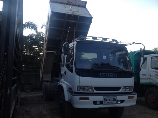 ขายสิบล้อดั้ม2เพลา ISUZU 240 แม่ลูกพ่วงดั้ม เครื่องดีครัชซีสวย