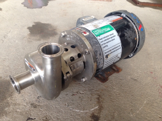 ขายปั้มน้ำหอยโข่งหัวสแตนเลส Emerson 1HP. 380V ของU.S.A สภาพสวย วิ่งนิ่มพร้อมใช้งาน