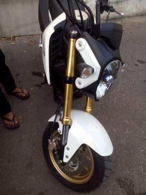 ขาย HONDA MSX 125 ปี 58 (เดือน ก.พ.) สีขาว เครื่องดีเดิมๆ สภาพภายนอกสวย เล่มพร้อมชุดโอน